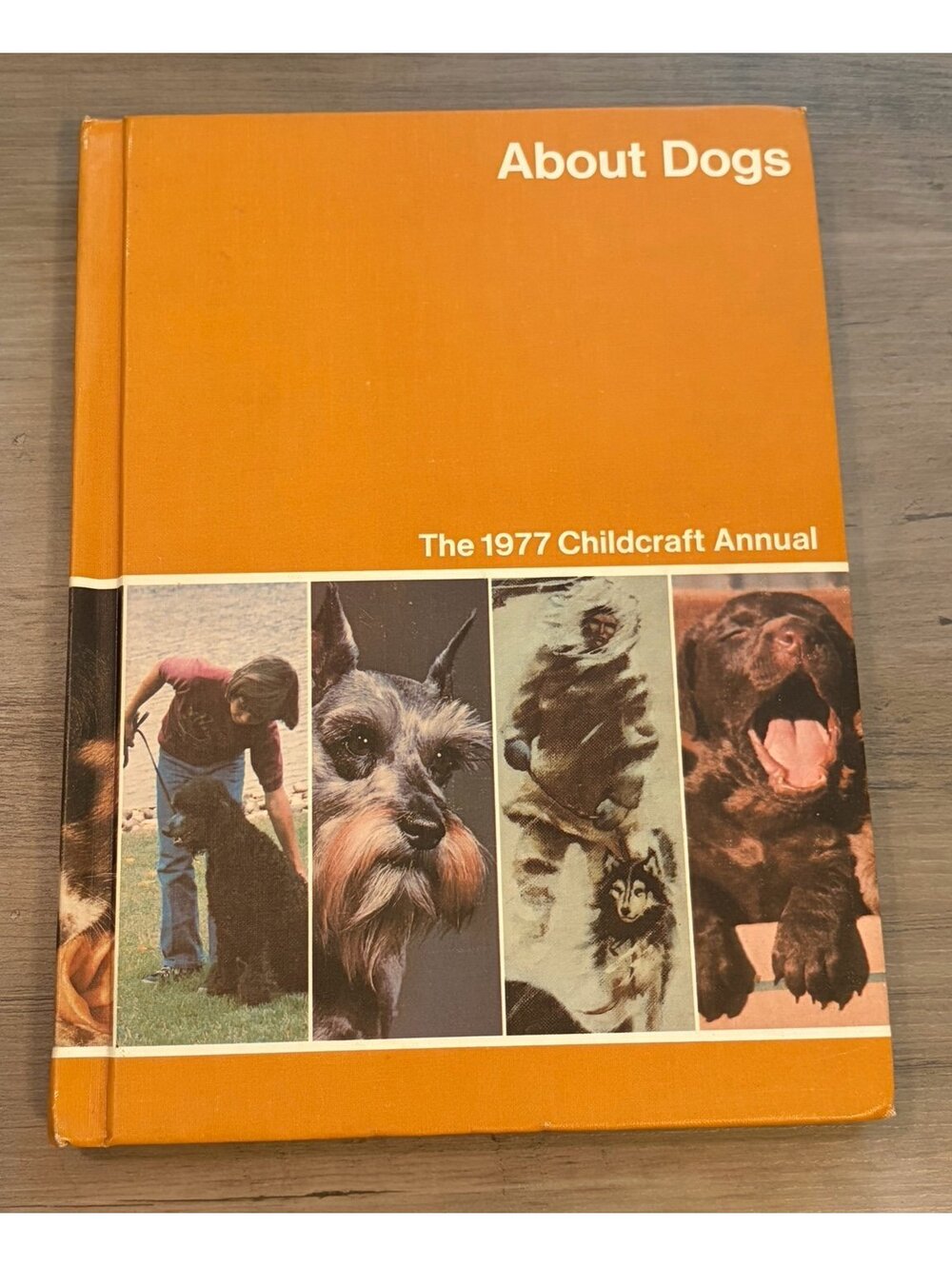 Vintage 1977 Childcraft Annual About Dogs Book Hardcover World Book